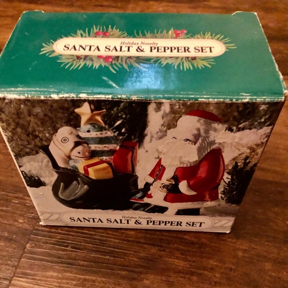 🎅🏻SALE Salt & Pepper Shakers Santa with Bag of Toys by Asia Master Christmas - Picture 4 of 12